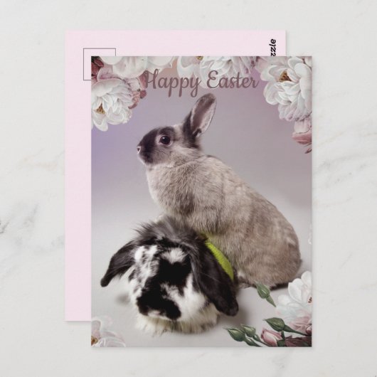 Happy Easter Briefkaart (Voorkant / Achterkant)