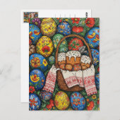 Happy Easter Briefkaart (Voorkant / Achterkant)