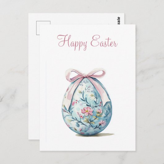 Happy Easter Briefkaart (Voorkant / Achterkant)