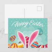 Happy Easter Briefkaart (Voorkant / Achterkant)