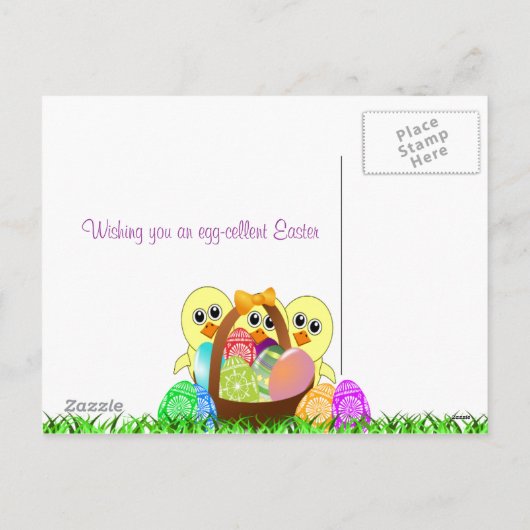 Happy Easter Briefkaart (Achterkant)