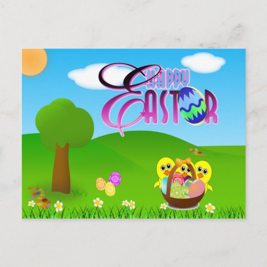 Happy Easter Briefkaart (Voorkant)