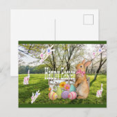 Happy Easter Briefkaart (Voorkant / Achterkant)