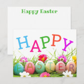 Happy Easter Briefkaart (Voorkant / Achterkant)