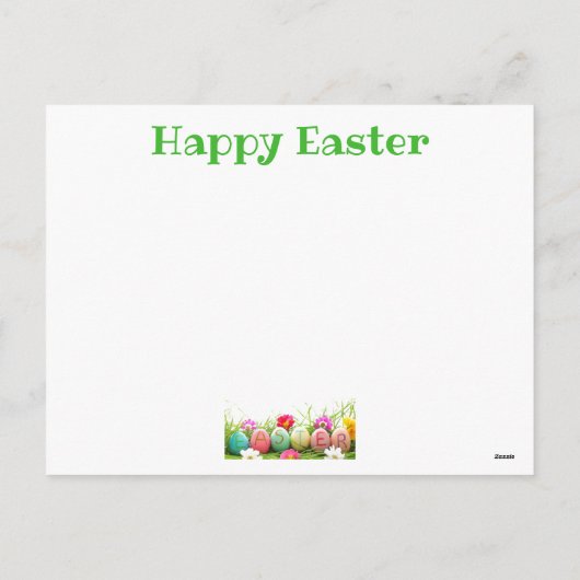 Happy Easter Briefkaart (Achterkant)