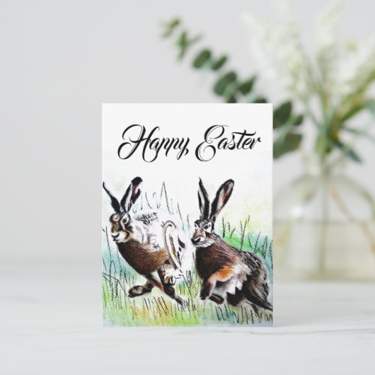 Happy Easter Briefkaart (Staand voorkant)