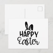 Happy Easter Briefkaart (Voorkant / Achterkant)