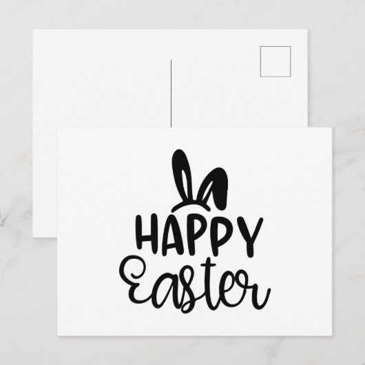 Happy Easter Briefkaart (Voorkant / Achterkant)