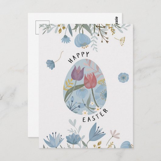 Happy Easter Briefkaart (Voorkant / Achterkant)