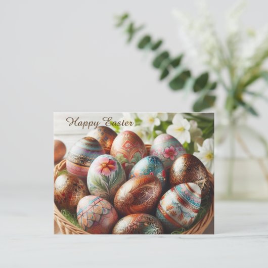 Happy Easter Briefkaart (Staand voorkant)