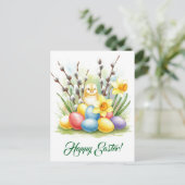 Happy Easter Briefkaart (Staand voorkant)