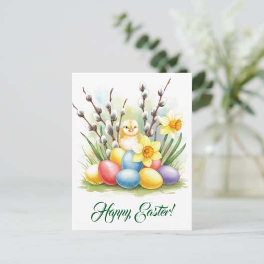 Happy Easter Briefkaart (Staand voorkant)