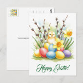 Happy Easter Briefkaart (Voorkant / Achterkant)