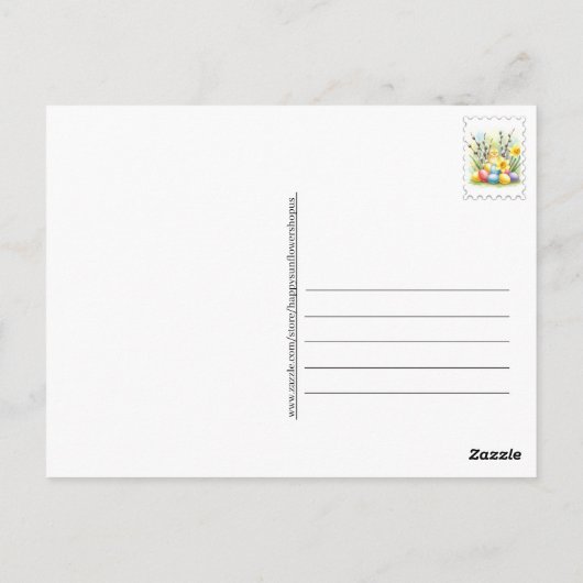 Happy Easter Briefkaart (Achterkant)