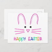 Happy Easter Briefkaart (Voorkant / Achterkant)