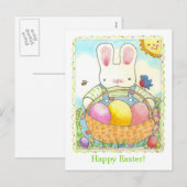 Happy Easter briefkaart (Voorkant / Achterkant)