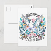 Happy Easter Briefkaart (Voorkant / Achterkant)