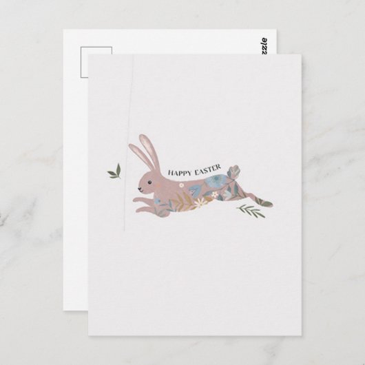 Happy Easter Briefkaart (Voorkant / Achterkant)