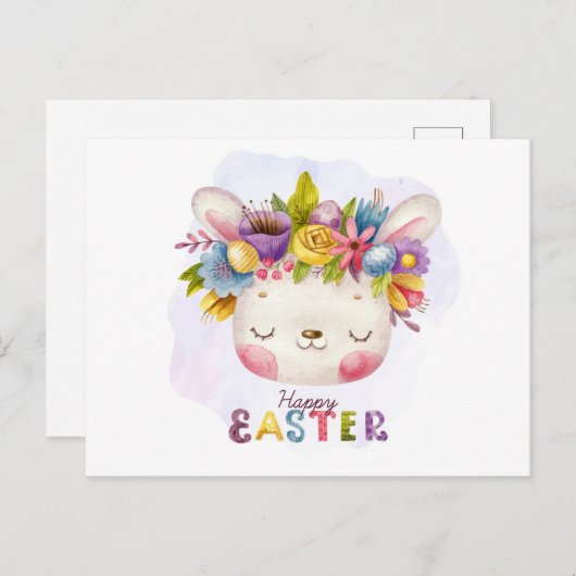 Happy Easter Briefkaart (Voorkant / Achterkant)