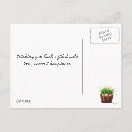 Happy Easter Briefkaart (Achterkant)