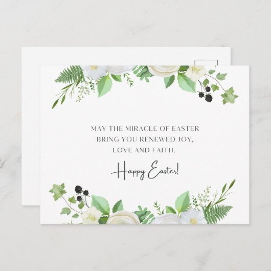 Happy Easter Briefkaart (Voorkant / Achterkant)