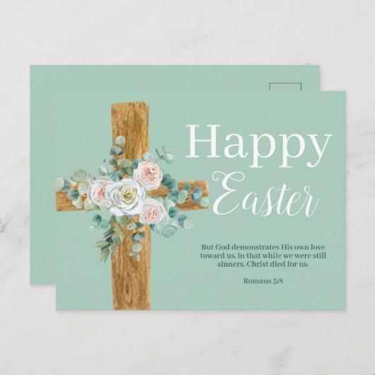 Happy Easter Briefkaart (Voorkant / Achterkant)