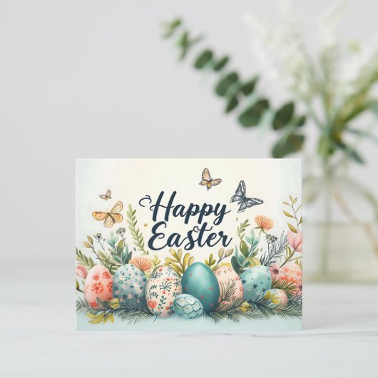 Happy Easter Briefkaart (Staand voorkant)