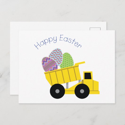 Happy Easter Briefkaart (Voorkant / Achterkant)