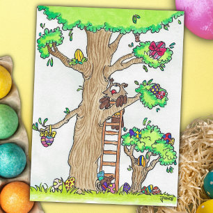 HAPPY EASTER briefkaart door Nicole Janes
