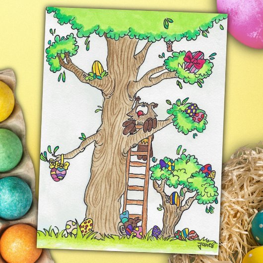 HAPPY EASTER briefkaart door Nicole Janes