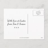 Happy Easter briefkaart felle bloemen (Achterkant)