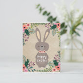 Happy Easter briefkaart paashaas gepersonaliseerd (Staand voorkant)