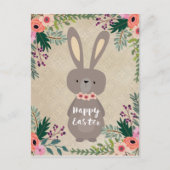 Happy Easter briefkaart paashaas gepersonaliseerd (Voorkant)