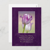 Happy Easter Briefkaart / Paastulpen (Voorkant / Achterkant)