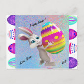 Happy Easter Briefkaart - Personaliseer met naam e (Voorkant)
