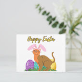 Happy Easter Briefkaart voor kattenliefhebber (Staand voorkant)