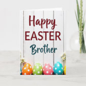Happy Easter Brother Polka Dot Card Kaart (Voorkant)