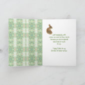 Happy Easter Brother & Zuster-in-Law Bunny Rabbit Feestdagen Kaart (Binnen)