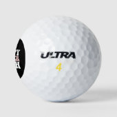Happy Easter Bruh Bro Bunny Egg Hunt Groovy Retro Golfballen (Logo)
