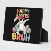 Happy Easter Bruh Bro Funny Dabbing Bunny Rabbit Fotoplaat (Zijkant)