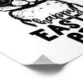 Happy Easter Bruh Funny Bunny Rabbit Easter Kinder Poster (Hoek)
