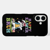 Happy Easter Bruh Grappig Dabbing Bunny Konijn Bro Case-Mate iPhone Case (Achterkant (horizontaal))