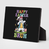 Happy Easter Bruh Grappig Dabbing Bunny Konijn Bro Fotoplaat (Zijkant)