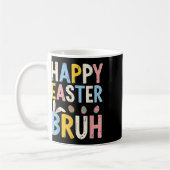 Happy Easter Bruh Meme Funny Bunny Bro Tiener Jong Koffiemok (Links)