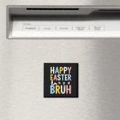 Happy Easter Bruh Meme Funny Bunny Bro Tiener Jong Magneet (Insitu (Vaatwasser))