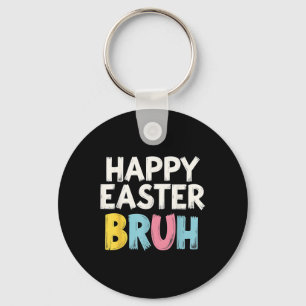 Happy Easter Bruh Meme Funny Bunny Bro Tiener Jong Sleutelhanger