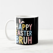 Happy Easter Bruh Meme Funny Bunny Eggs Tiener Jon Koffiemok (Links)