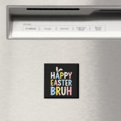 Happy Easter Bruh Meme Funny Bunny Eggs Tiener Jon Magneet (Insitu (Vaatwasser))