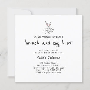 Happy Easter Brunch en Egg Hunt Kaart