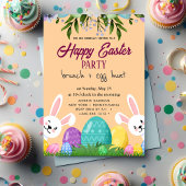 Happy Easter Brunch en Egg Hunt Uitnodiging